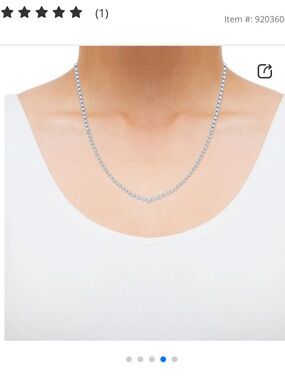 Kay white gold diamond riviera necklace